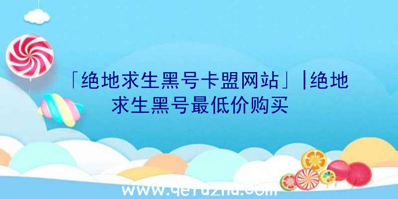 「绝地求生黑号卡盟网站」|绝地求生黑号最低价购买